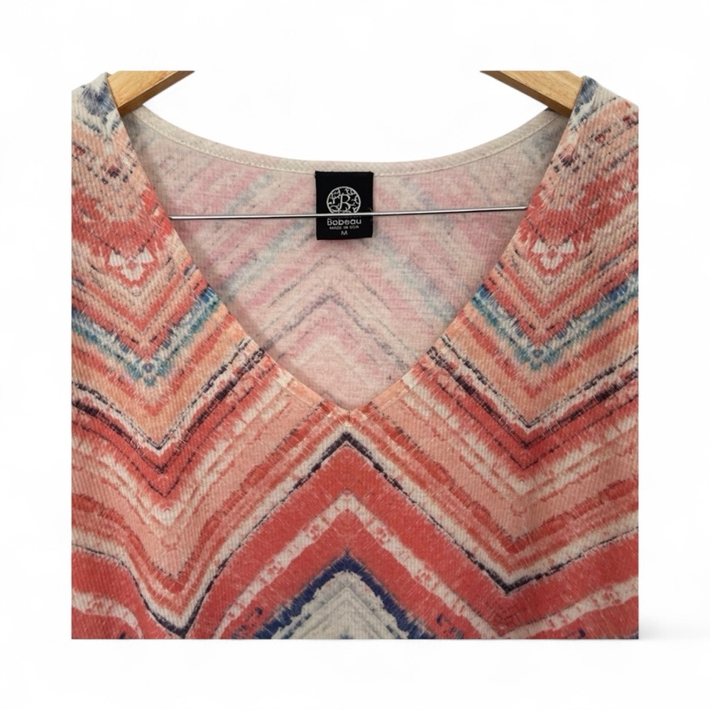 Bobeau Short Sleeve Shirt Womens Top Size M - Picture 2 of 3